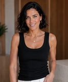 Women's Ribbed Tank Top in Cotton and Spandex | Lizi