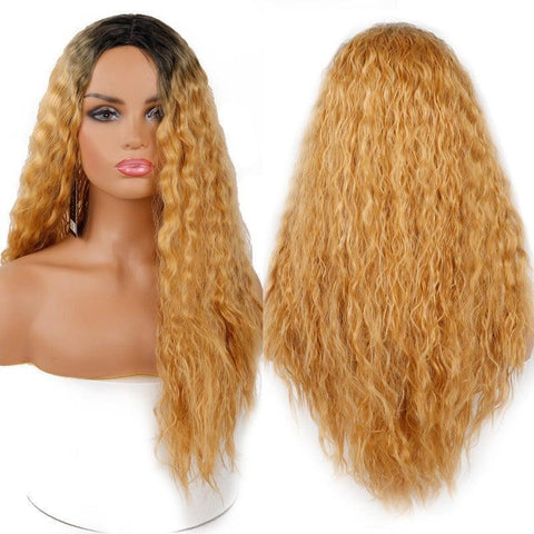 Long Curly Hair Lace Wig - Anellace