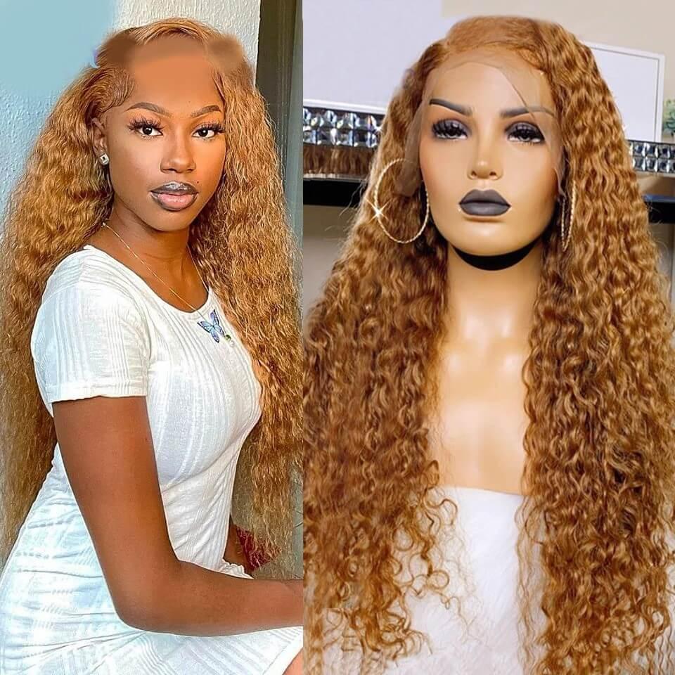 Long Curly Lace Front 100% Human Hair Wig - Anellace