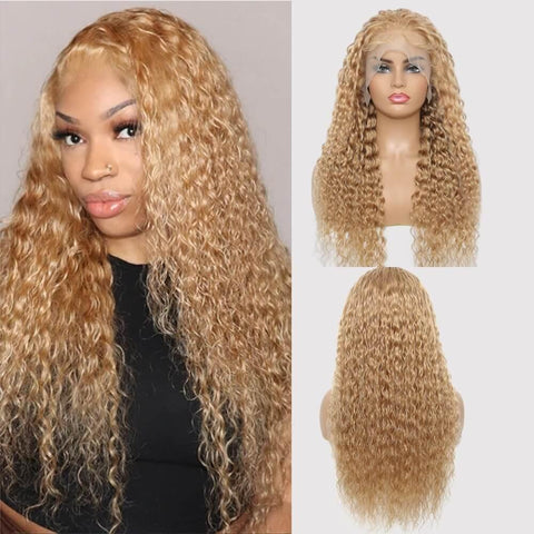 Long Curly Lace Front 100% Human Hair Wig - Anellace