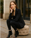 Women's Suede Peep Toe Ankle Bootie with Lace-Up Stiletto Heel | Manle