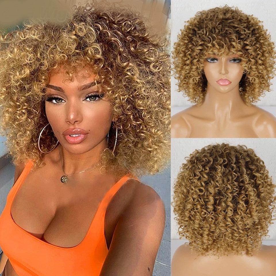 Short Curly Lace Wig - Anellace