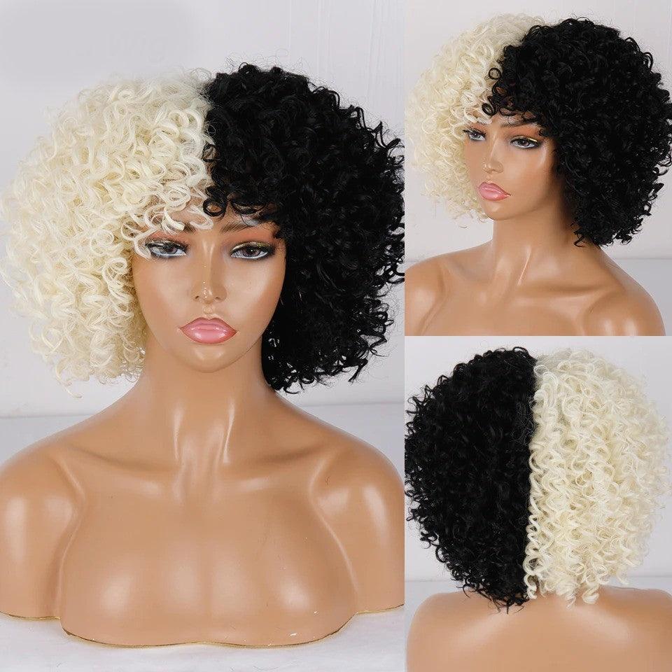 Short Curly Lace Wig - Anellace