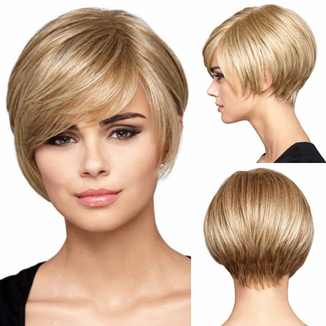 Short Straight Lace Wig - Anellace