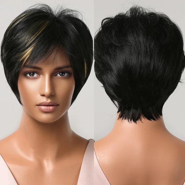 Short Straight Lace Wig - Anellace