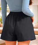 Comprar shorts alfaiataria feminino cintura alta elástico curto modelagem solta elegante barato ZARA