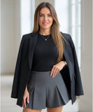 Comprar shorts saia feminino alfaiataria com pregas estruturadas elegante confortável para trabalho ou looks casuais barato ZARA