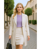 Women's Long Textured Knit Sweater Sophisticated Style | Liara