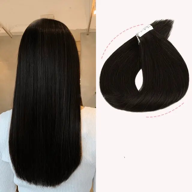 Tape in Hair Extensions 100% Human Hair - Anellace