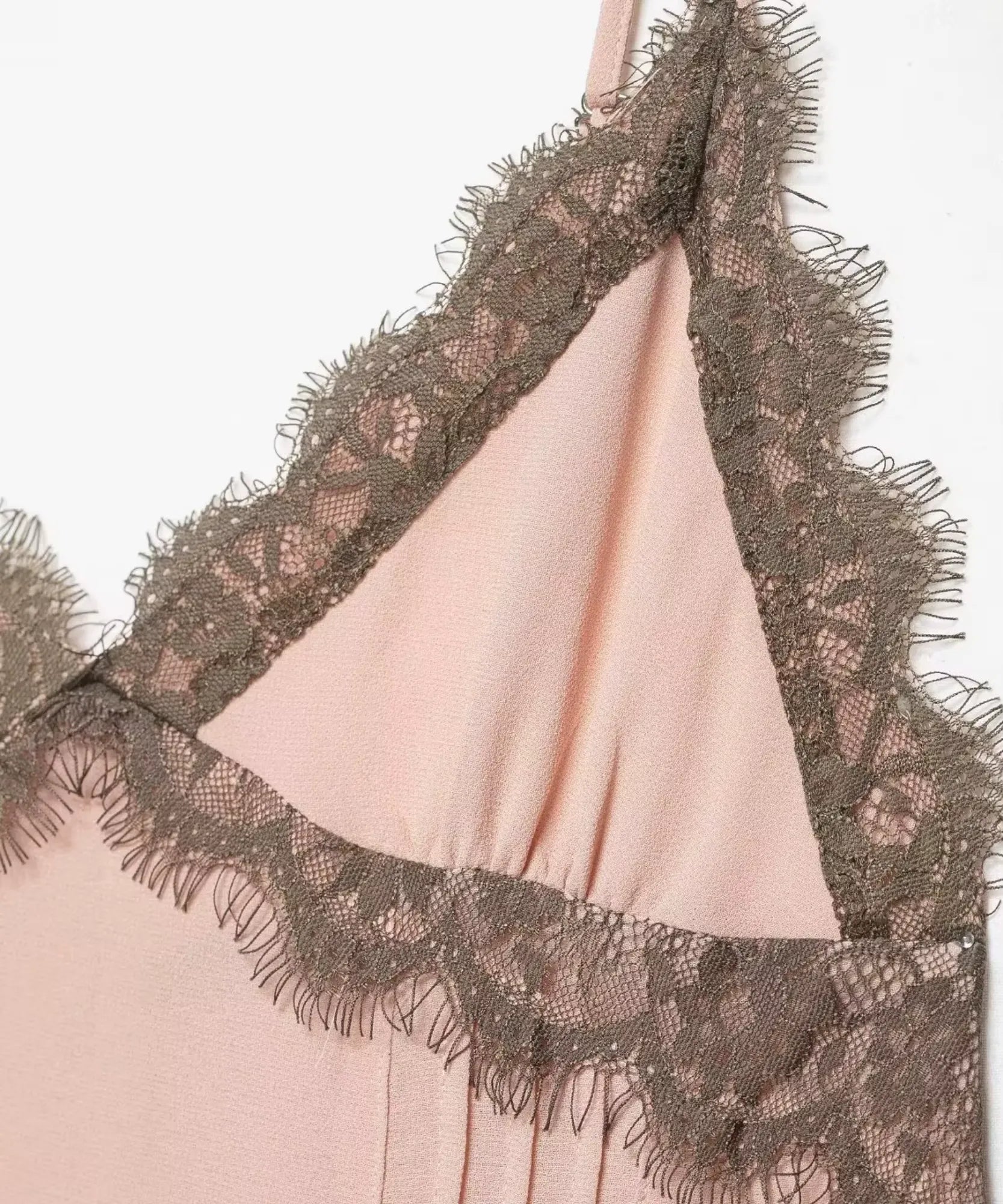 Pink lace trim mini dress, styled look
