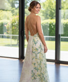 Comprar vestido longo estampado feminino boho tie-dye alças cruzadas modelagem fluida verão barato promoção ZARA
