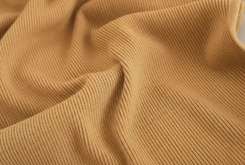 Comprar vestido tricot midi alça fina decote V malha canelada feminino casual elegante barato&nbsp; 