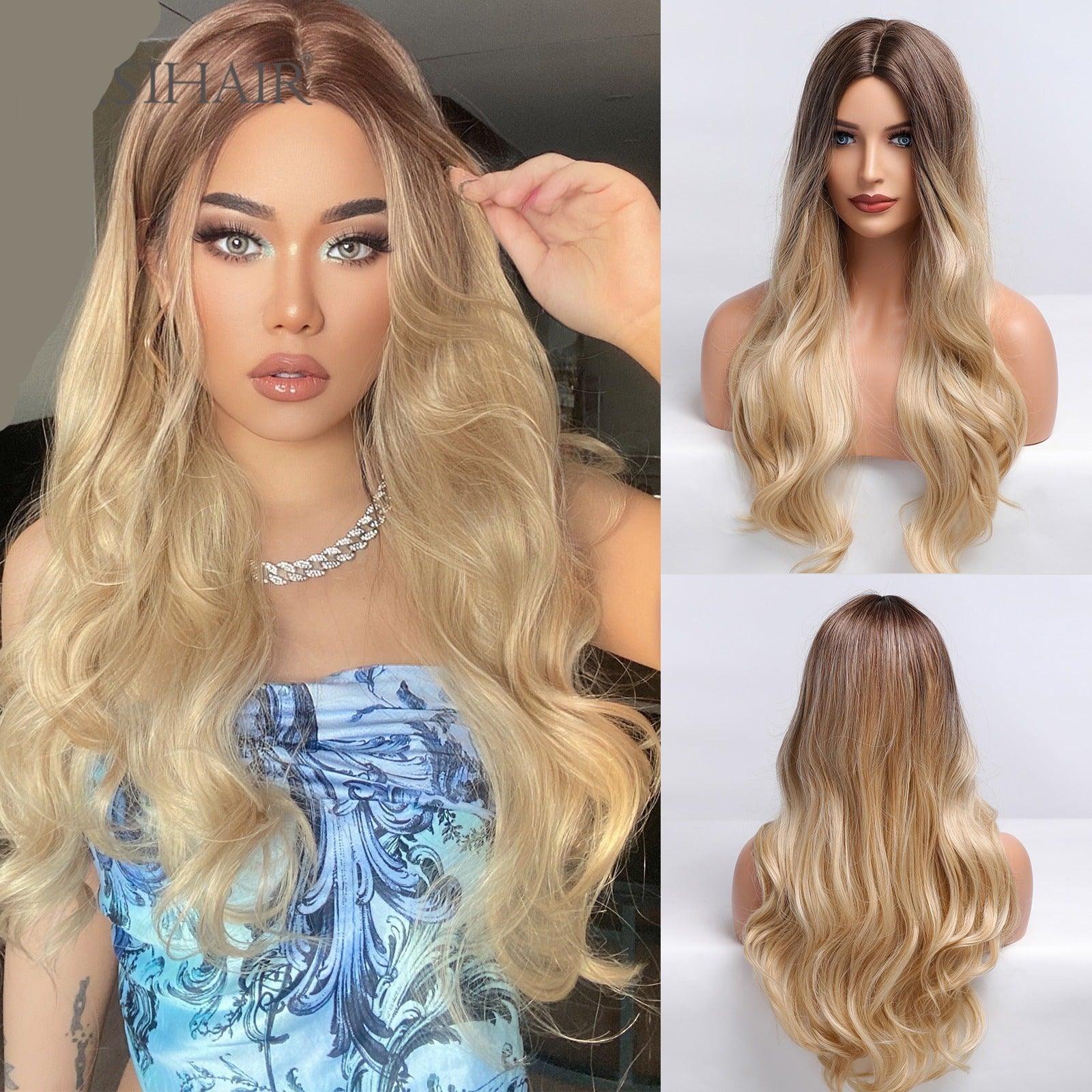 Wavy Human Hair Lace Wig - Anellace