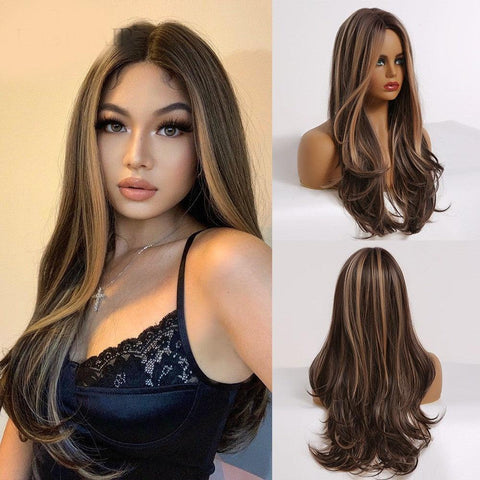 Wavy Human Hair Lace Wig - Anellace