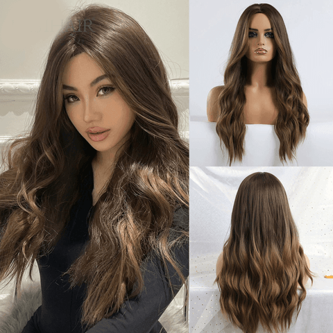 Wavy Human Hair Lace Wig - Anellace