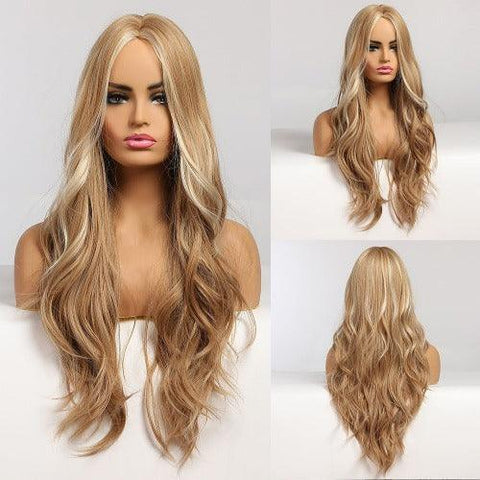 Wavy Human Hair Lace Wig - Anellace