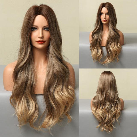 Wavy Human Hair Lace Wig - Anellace