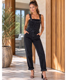 Women’s Denim Overall with Pockets Casual Fit | Jaque
