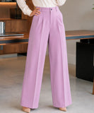 Women's High Waist Tailored Pants with Front Pleats | Helô