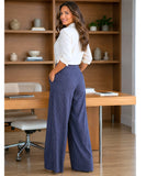 Women’s Wide Leg Tailored Pants High Waist | Trali