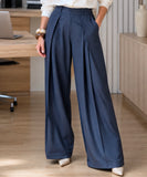 Women’s Wide Leg Tailored Pants High Waist | Trali