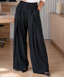 Women’s Wide Leg Tailored Pants High Waist | Trali
