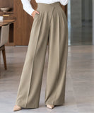 Women’s High Waisted Wide Leg Pleated Pants | Belle
